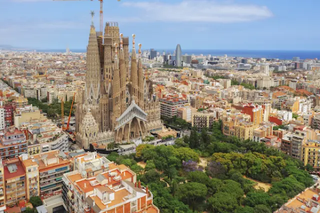 Barcelona City Skyline